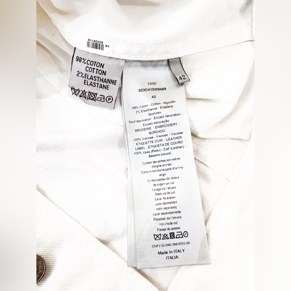 Dior X Kaws White Bee Embroidered Denim Jacket - Picture 6 of 8
